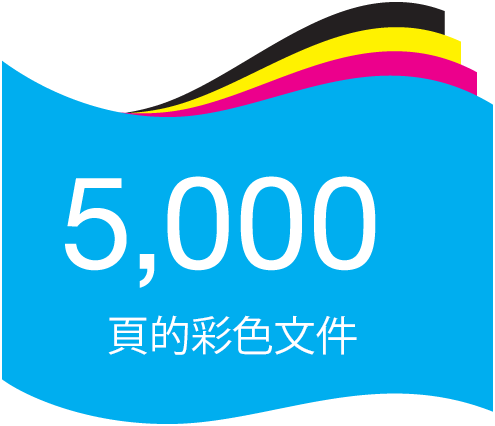 5,000頁的彩色文件