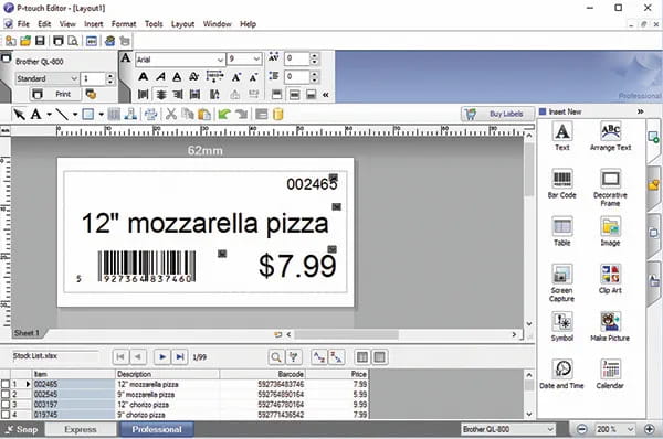 P-touch Editor 軟體