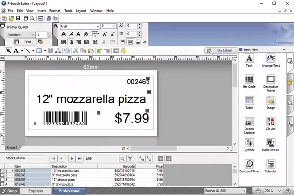 P-touch Editor 軟體
